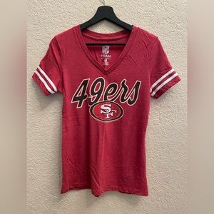 Small SF 49ers V neck shirt